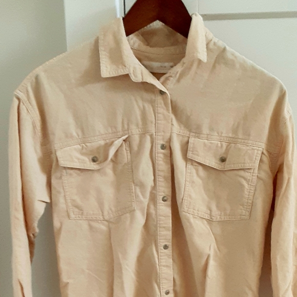 Zara Corduroy Drop Shoulder Jacket - Picture 1 of 6